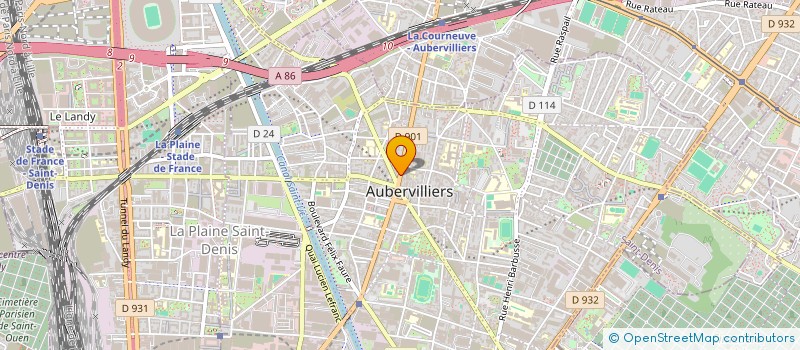 localisation de l'entreprise BULDING GYM 93 à AUBERVILLIERS