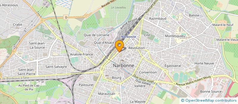 localisation de l'entreprise BULE  NARBONNE