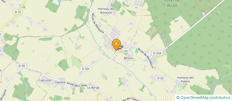 localisation de l'entreprise BULE  PAULHAC