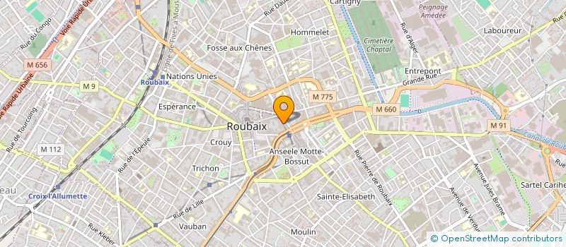 localisation de l'entreprise BULFA à ROUBAIX