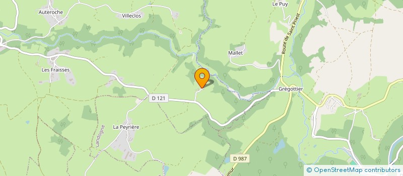 localisation de l'entreprise BULIDON  VILLOSSANGES