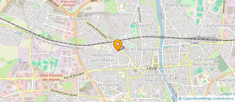 localisation de l'entreprise BULINVEST à LAVAL