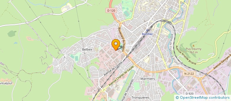 localisation de l'entreprise BULIQI à AURILLAC