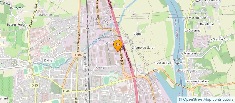 localisation de l'entreprise BULKTRANS-PACK  ARNAS