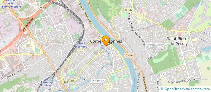 localisation de l'entreprise BULL à CORBEIL-ESSONNES
