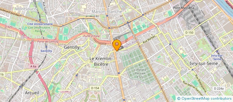 localisation de l'entreprise BULL  LE KREMLIN-BICETRE