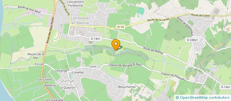 localisation de l'entreprise BULL&CO  SAINT-CAPRAIS-DE-BORDEAUX