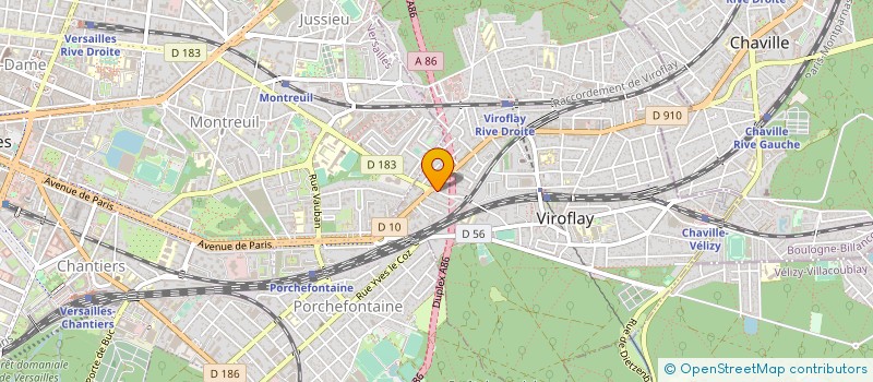 localisation de l'entreprise BULL DOG COMPETITION ILE DE FRANCE  VIROFLAY