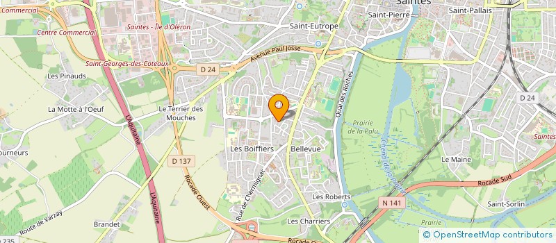 localisation de l'entreprise BULL EVENT  SAINTES