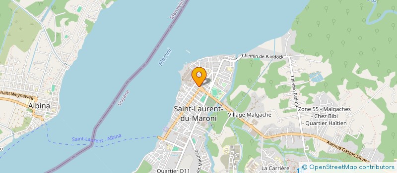 localisation de l'entreprise BULL'INVEST  SAINT LAURENT DU MARONI