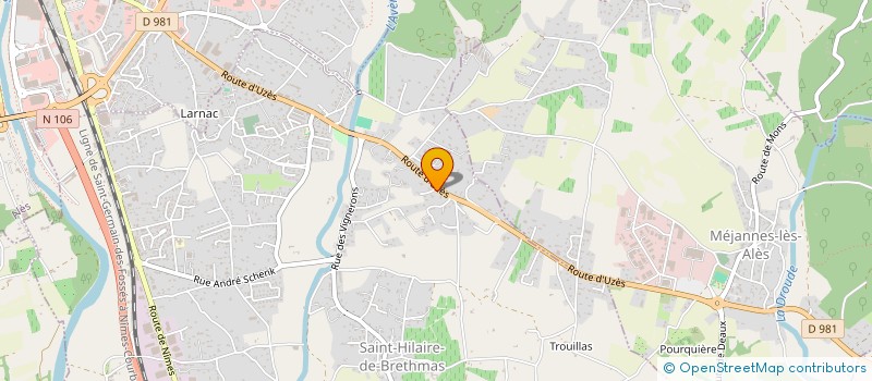 localisation de l'entreprise BULL JET CENTER LAVAGE  ALES