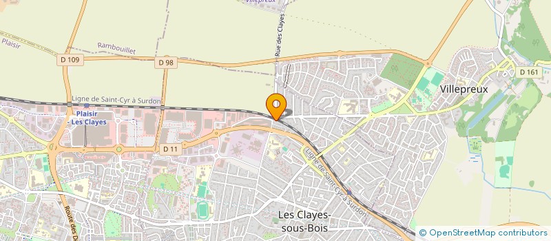 localisation de l'entreprise BULL SAS  LES CLAYES-SOUS-BOIS