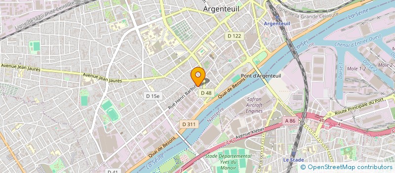localisation de l'entreprise BULL TECH à ARGENTEUIL