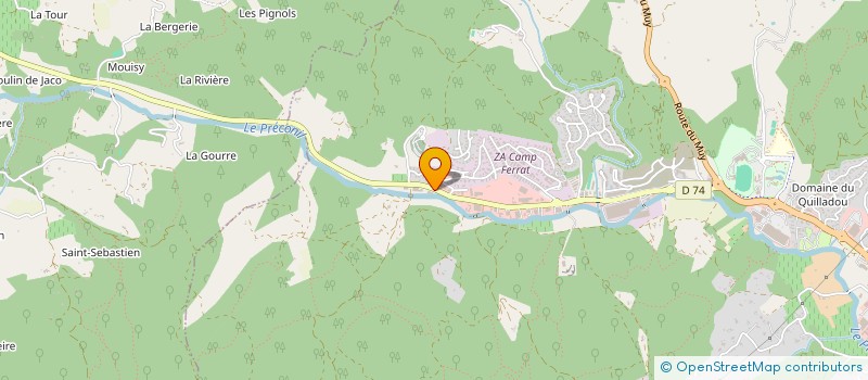 localisation de l'entreprise BULLE à SAINTE-MAXIME