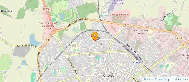 localisation de l'entreprise BULLE D'AIR COMMUNICATION à CHOLET