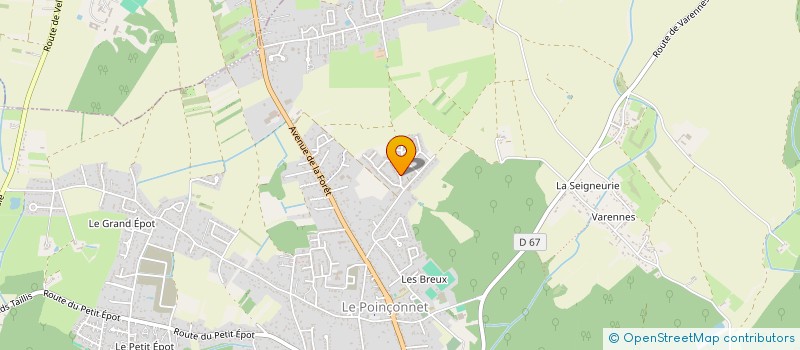 localisation de l'entreprise BULLE D'AIR SERVICES à LE POINCONNET