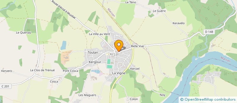 localisation de l'entreprise BULLE D'ARZ à ARZAL