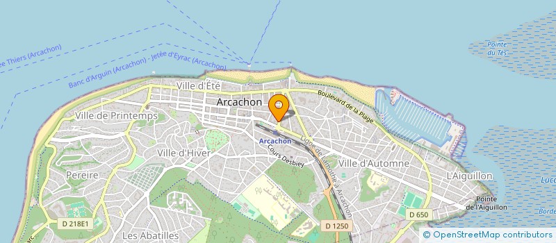 localisation de l'entreprise BULLE D ESTADE à ARCACHON