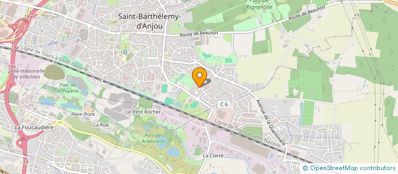 localisation de l'entreprise BULLE D'EVEIL à SAINT-BARTHELEMY-D'ANJOU