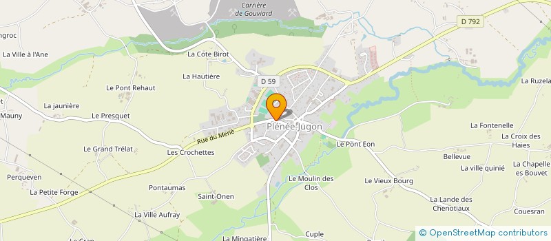 localisation de l'entreprise BULLE D'HAIR  PLENEE-JUGON