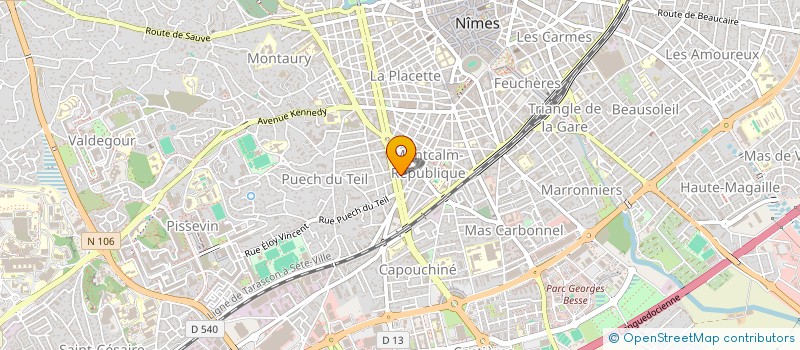 localisation de l'entreprise BULLE D O  NIMES