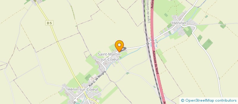localisation de l'entreprise BULLE DE BONHEUR  SAINT-MARTIN-SUR-COJEUL