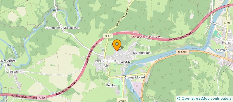 localisation de l'entreprise BULLE DE L'AIN  NEUVILLE-SUR-AIN