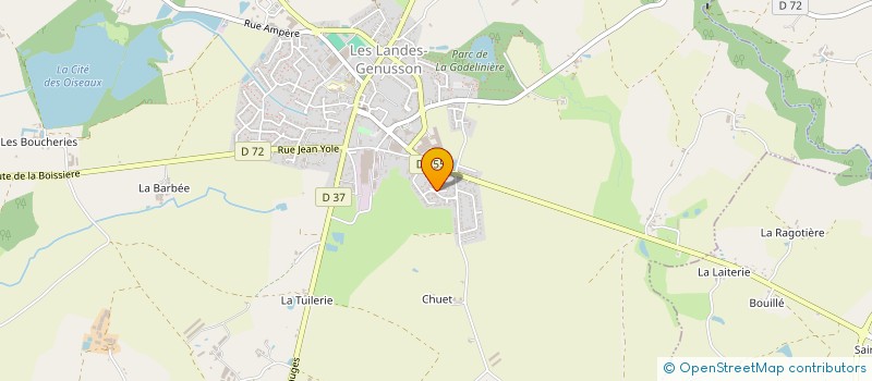 localisation de l'entreprise BULLE DE MALICE  LES LANDES-GENUSSON