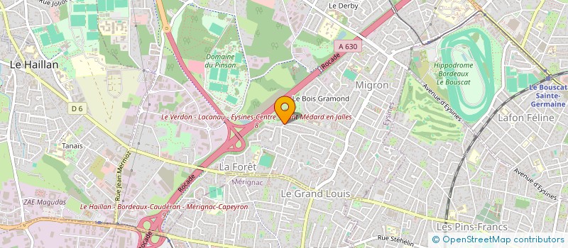 localisation de l'entreprise BULLE DE YOGA  EYSINES