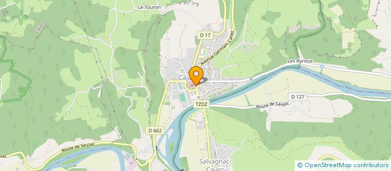 localisation de l'entreprise BULLES  CAJARC