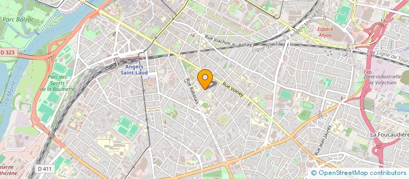 localisation de l'entreprise BULLES & CO à ANGERS