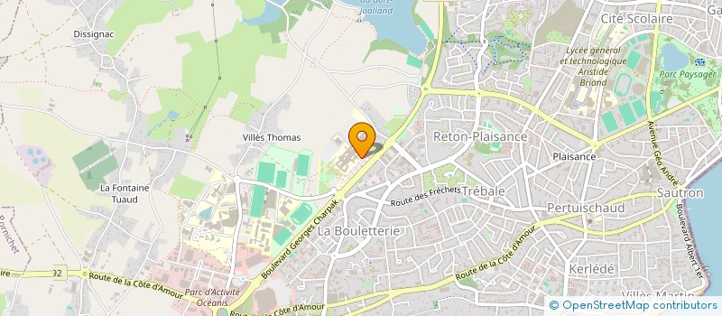 localisation de l'entreprise BULLES D'AIR  SAINT-NAZAIRE