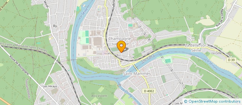 localisation de l'entreprise BULLES D'AIRS 77  CHAMPAGNE-SUR-SEINE