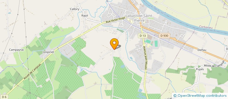 localisation de l'entreprise BULLES D'ANGES, MAISON D'ASSISTANTES MATERNELLES à LABASTIDE-SAINT-PIERRE