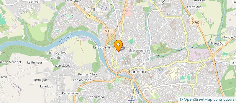 localisation de l'entreprise BULLES D'ENFANCE  LANNION