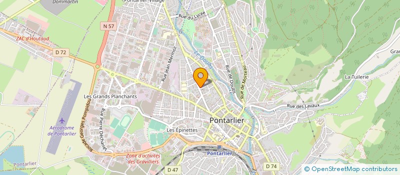 localisation de l'entreprise BULLES D'HAIR à PONTARLIER