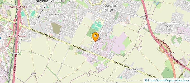 localisation de l'entreprise BULLES DE SUCRE  COURCELLES-LES-LENS