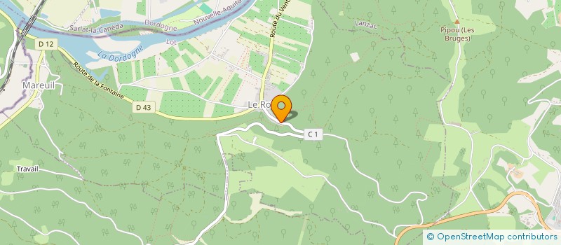 localisation de l'entreprise BULLES & DOUCEURS DE LA VALLEE DE L'OUYSSE  LACAVE