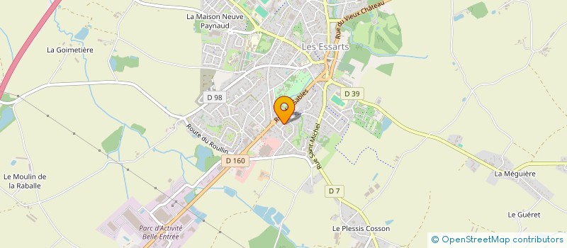 localisation de l'entreprise BULLES ET COMPAGNIE  ESSARTS-EN-BOCAGE