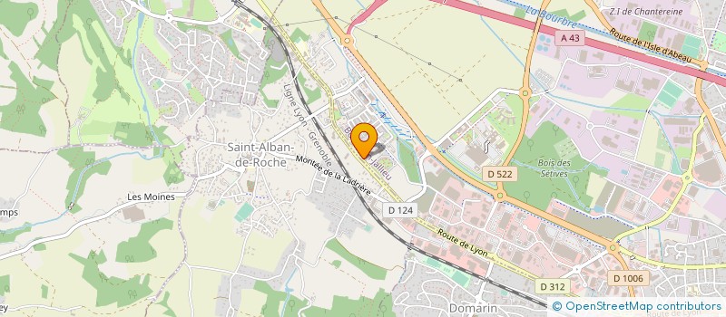 localisation de l'entreprise BULLES ET VINS SARL  BOURGOIN-JALLIEU