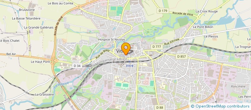 localisation de l'entreprise BULLES & JEUNESSE !  VITRE