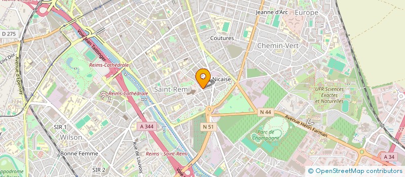 localisation de l'entreprise BULLES O  REIMS