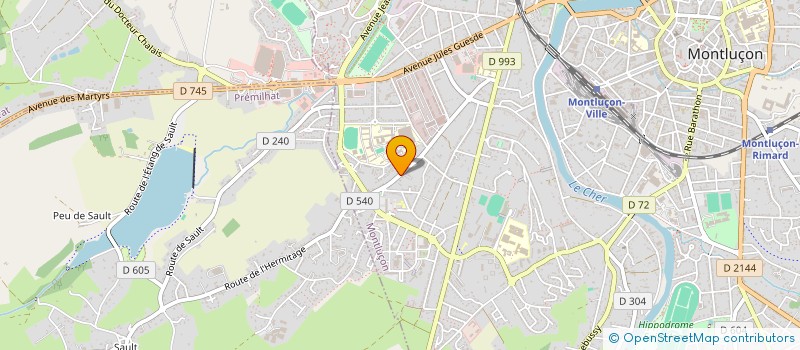 localisation de l'entreprise BULLES ZENATURE à MONTLUCON