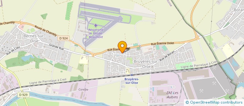 localisation de l'entreprise BULLET LYRIKAL PRODUCTION  BRUYERES-SUR-OISE