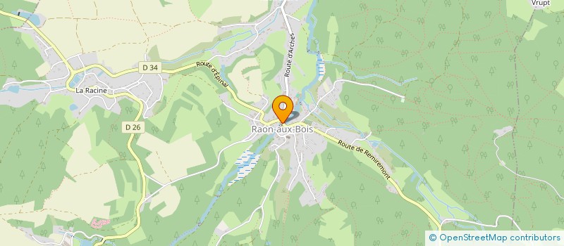 localisation de l'entreprise BULLETIN D'INFORMATION LOCAL AU FIL DE LA NICHE  RAON-AUX-BOIS