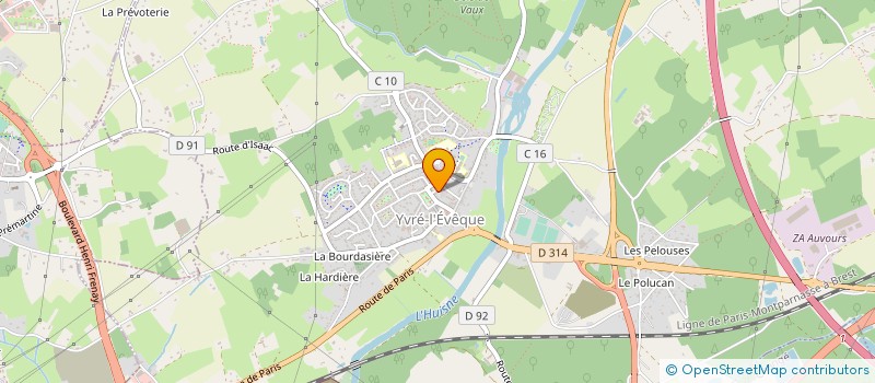 localisation de l'entreprise BULLEX  YVRE L EVEQUE