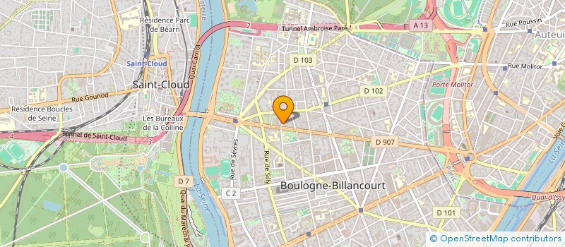 localisation de l'entreprise BULLFROG PICTURES à BOULOGNE-BILLANCOURT