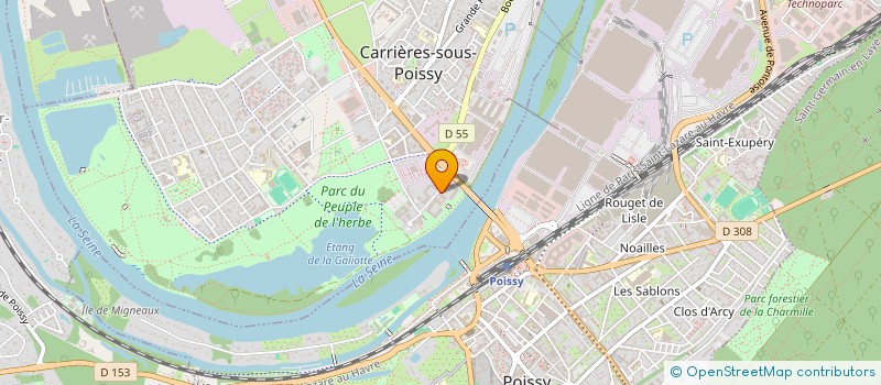 localisation de l'entreprise BULLSEYE CONTACT  CARRIERES-SOUS-POISSY