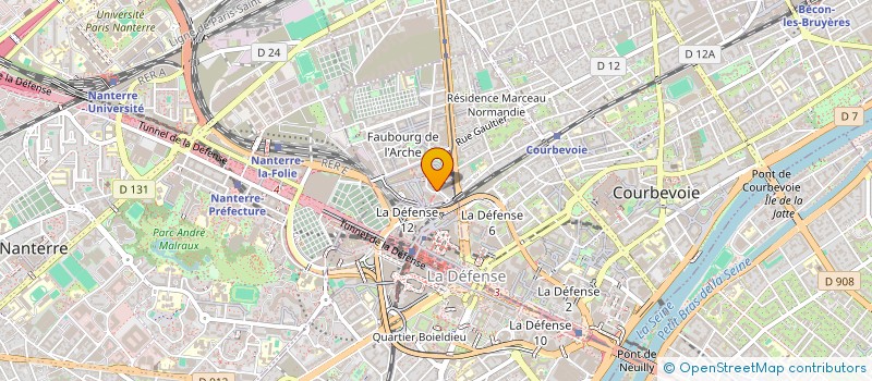 localisation de l'entreprise BULLTRADE à COURBEVOIE