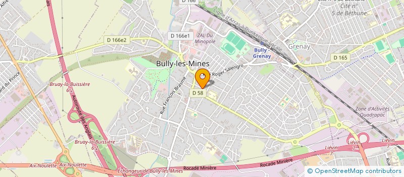 localisation de l'entreprise BULLY GARAGE à BULLY-LES-MINES